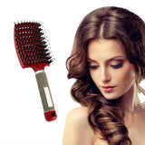 Brosse cheveux démêlante incurvée innovante anti-noeuds